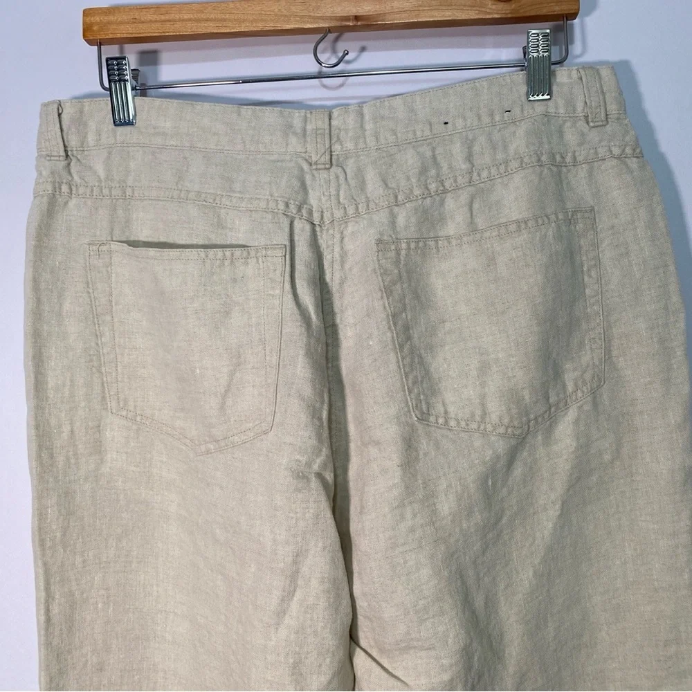 G.H. Bass‎ & Co. Men's Linen Pants Size 36/32 Beige Casual Office Lightweight